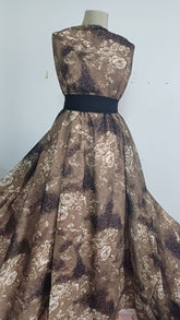 Voal Natural Animal Print Trandafiri VOAL1010