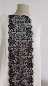 Banda Dantela Chantily Negru DAN1011