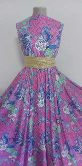 Lycra Roz Model Albastru Vernil ELA1189