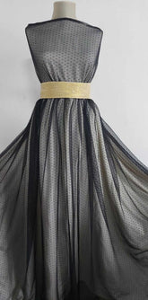 Tull Negru Cu Picouri ELA1033