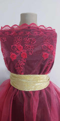 Broderie Organza Roz MAT1218
