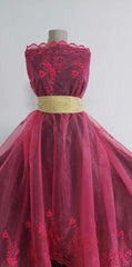 Broderie Organza Roz MAT1218