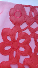 Broderie Laser Imitatie Piele Rosu PIE1002