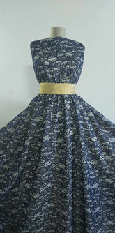 Dantela Bleumarin/Plasa Alba DAN1052