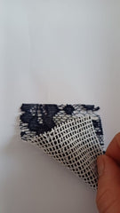 Dantela Bleumarin/Plasa Alba DAN1052