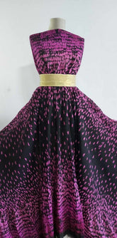 Voal Negru/ Magenta VOAL1103