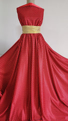 Dantela Captusita Rosu/Negru DAN1059