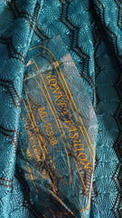 Monkey- Dantela Captusita Turcoaz cu Negru DAN1061