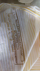 Poplin Alb Dungi Galben/Auriu BBC1098