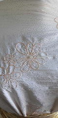 Tesatura matasoasa Crem Broderie Peach MAT1261