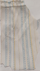 Tesatura Matasoasa Ivory Cu dungi Sidefate si Fire Aurii MAT1101