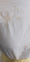 Tesatura Matasoasa Alb Broderie Nude MAT1180
