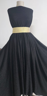 Material tricotat Dantelat Negru ELA1072