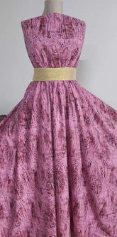 Matase Roz Imprimeu Scris MAT1273