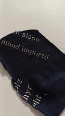 Lycra Bleumarin Scris Argintiu ELA1252