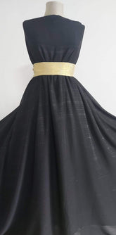 Voal Negru Fir Discret LAME ARGINTIU VOAL1124