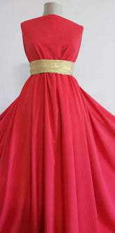 Mătase Rosie Pătrățele Satinate MAT1324