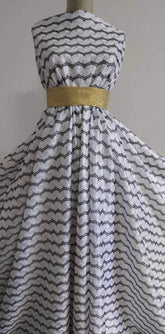 Dantela Monkey Alb Optic Model Macrame Negru DAN1088