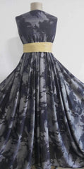 Lurex Negru Gri Picatele Albastre ELA1286