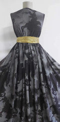 Lurex Negru Gri Picatele Rosii ELA1285