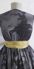 Lurex Negru Gri Picatele Rosii ELA1285