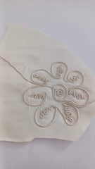 Tafta Ivory Broderie Flori MAT1104