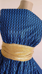 Dantela Căptușită Negru Turcoaz DAN1098