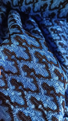 Dantela Căptușită Negru Turcoaz DAN1098