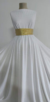 Material Elastic Alb Model Piele Sarpe ELA1270