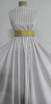 Poplin Alb Dungi Lila BBC11272