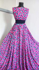 Stofa Vara Roz Pete Turcoaz STO1167