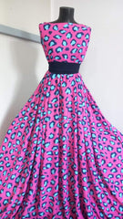 Stofa Vara Roz Pete Turcoaz STO1167