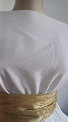 Matase alba pătrățele satinate MAT1006