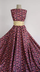 Scuba Negru Model Floral Grena/Coral- ELA1200