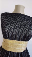 Tricot tip pulover Dantelat Negru TRI1022