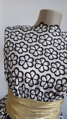 Broderie Spartă Alb/ Negru DAN1072