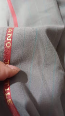 Stofa Milano Textil- Gri cu fir turcoaz STO1108