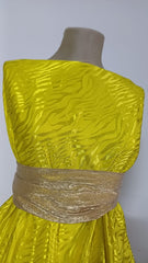 Matase tip brocard Galben Lămâi MAT1241