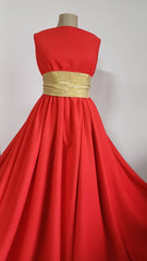 STOFA Washable Velour- Roșu- potrivit de groasă STO1183