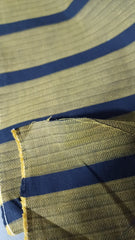 Poplin Mustar cu Dungi Negre, fibra Bumbac 100%BBC1019