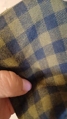 Tesatura Bumbac usor pufos, tip Finet Kaki/Negru BBC1057b