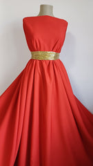 Tafta Ripsată - Roșu Coral MAT1100