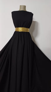 Milano- InVogue- mătase texturată Negru Intens MAT1193