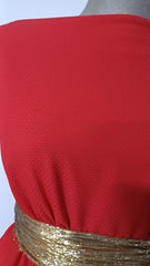 Milano- InVogue- mătase texturată Rosu Coral MAT1265