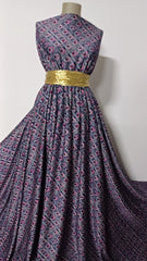 Tricot ponteroma Bleumarin carouri si cerculete Roz ELA10391