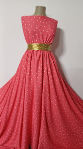 Viscoza Spun Frez cu Buline Albe VIS1010