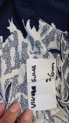 Jerse Voscoza Guna- Bleumarin Bordura Florala ELA1269