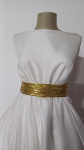 Voal POLY RAYON Alb imitație mătase naturală, VOAL 1159