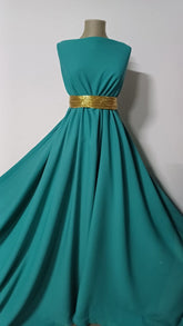 Stofa Crepe Turcoaz spre Bleo STO1041