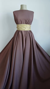 Rayon Mocha Musse inchis, fibră naturală vegetală 100% VIS1108